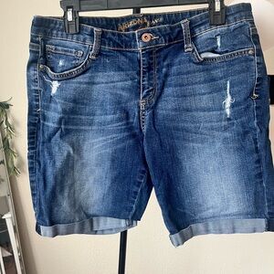 Arizona Jean Co. Distressed Denim Shorts
